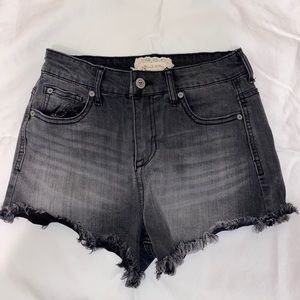 Black Jean Shorts